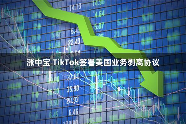 涨中宝 TikTok签署美国业务剥离协议