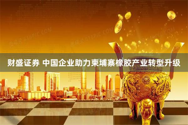 财盛证券 中国企业助力柬埔寨橡胶产业转型升级